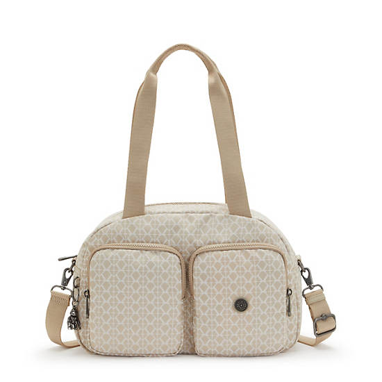 Kipling Cool Defea Classic Printed Shoulder Bags Signature Beige | CA 1390SG